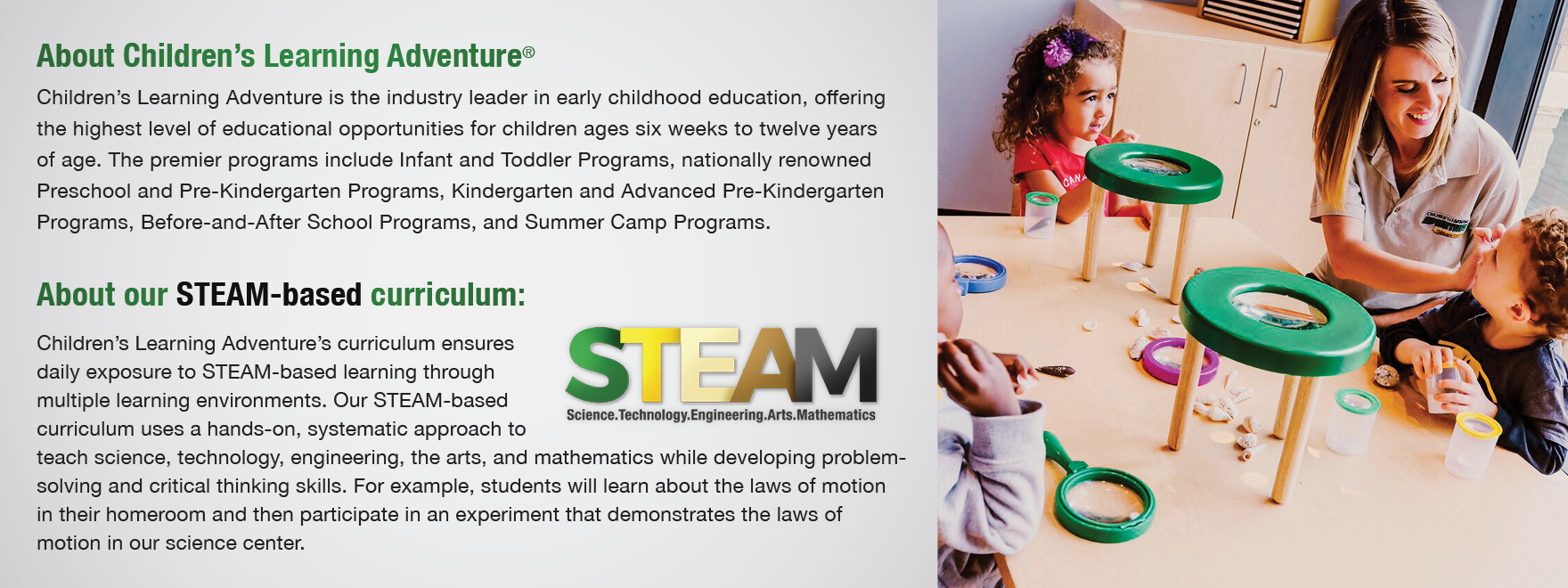 STEAM based learning high level childhood education Image